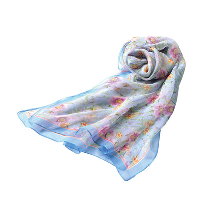 プランタン／シフォンストール　ブルー