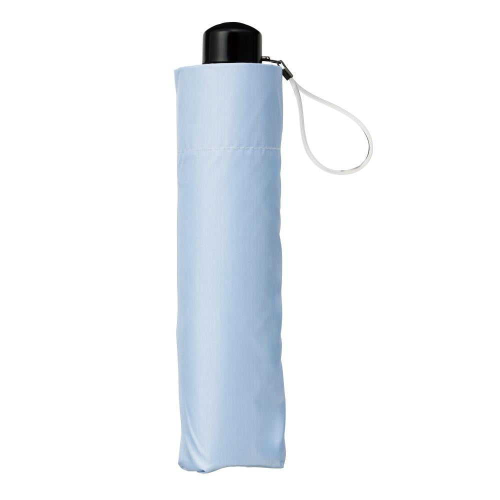 晴雨兼用　３ｉｎ１折りたたみ傘１本　畳んだ状態　ブルーグレー