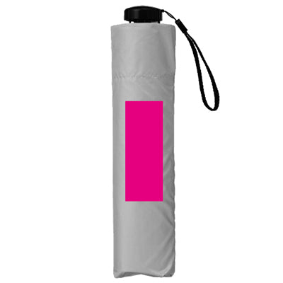 晴雨兼用　超軽量折りたたみ傘１本　折りたたんだ状態での名入れイメージ