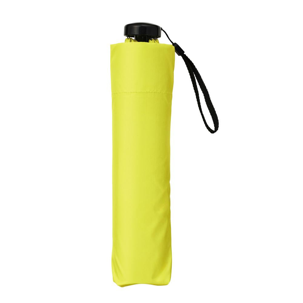 晴雨兼用　超軽量折りたたみ傘１本　折りたたみ例イエローグリーン