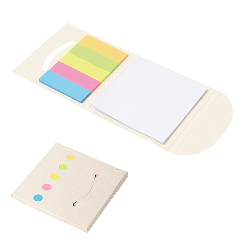 〈牛乳パック再利用〉コンパクトふせんセット　ふせん種類