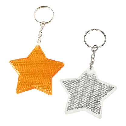 反射板キーホルダーほし　２色