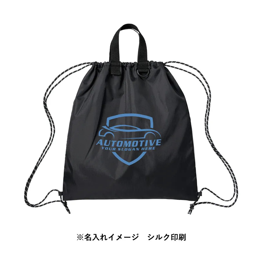 リップストップリュック　シルク印刷イメージ