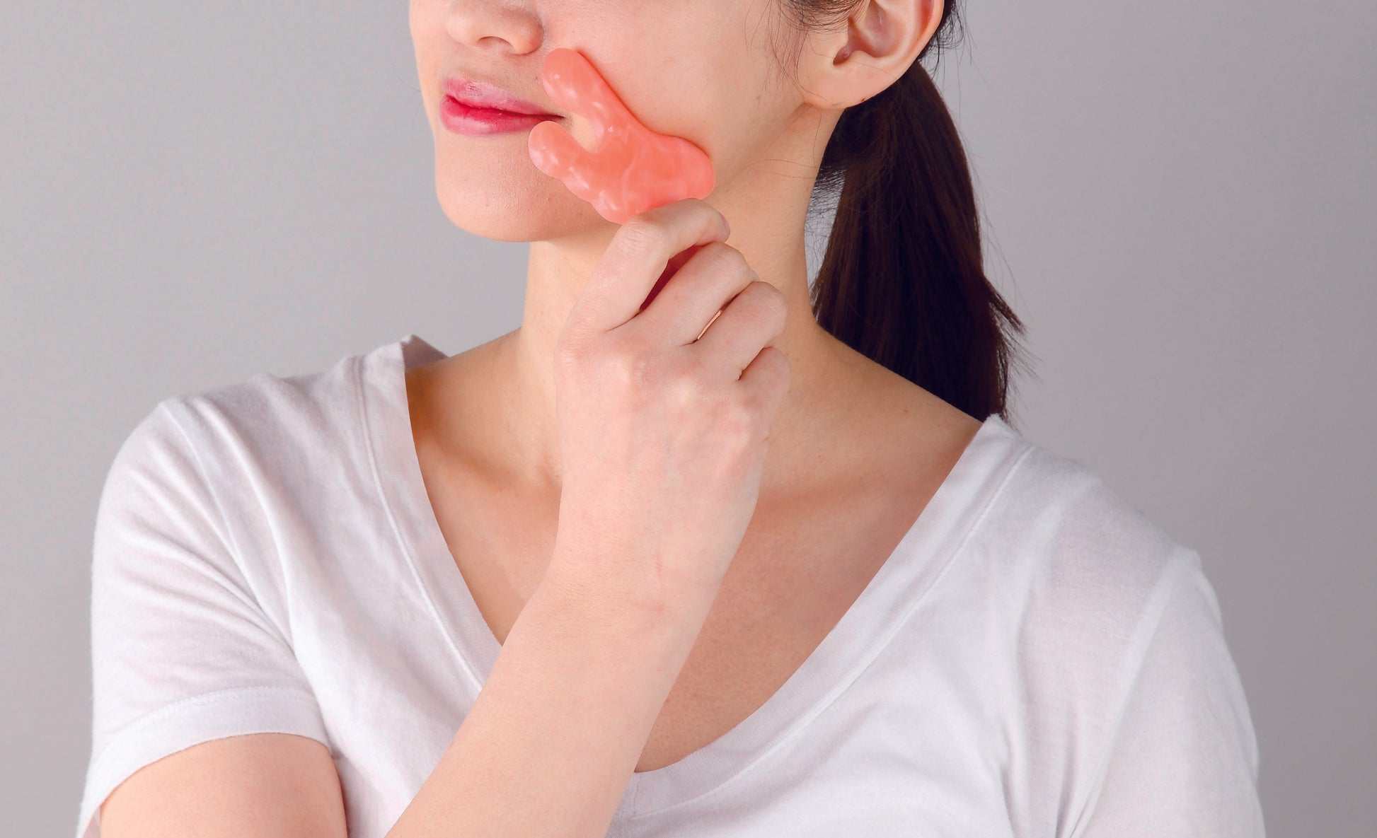 ローズボーテ・カッサプレート　使用イメージ(口角)