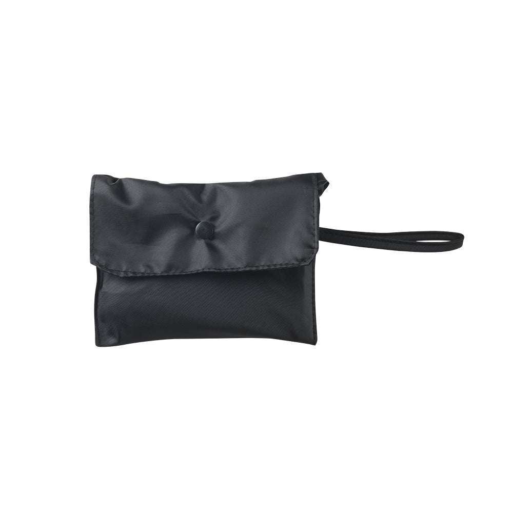 RPETショッピングバッグ　折りたたんだイメージ　ブラック