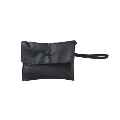 RPETショッピングバッグ　折りたたんだイメージ　ブラック