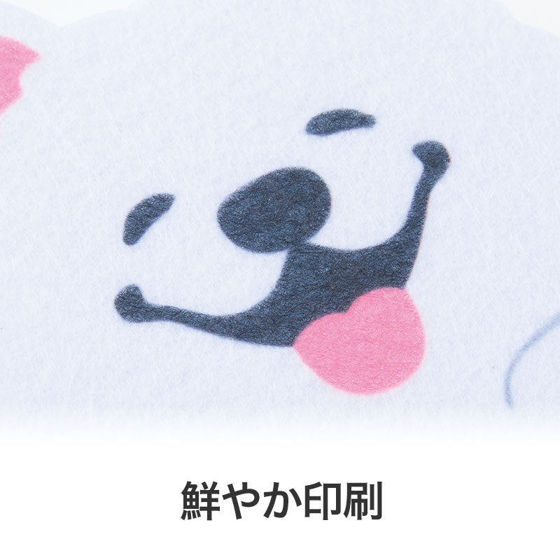 笑顔があふれますように サモエドさんキッチンスポンジ　サモエドの印刷カラーアップ