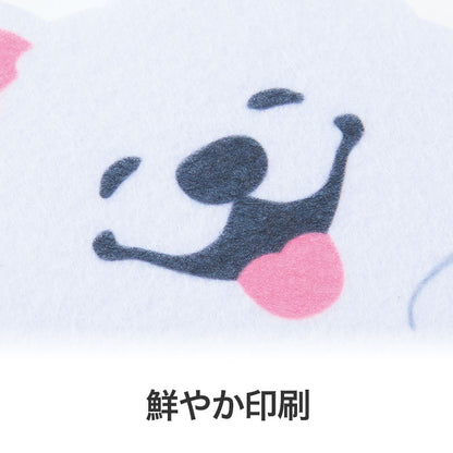 笑顔があふれますように サモエドさんキッチンスポンジ　サモエドの印刷カラーアップ