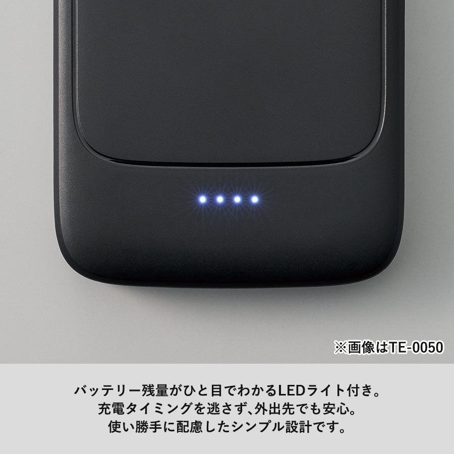 準固体電池モバイルチャージャー5000　バッテリー残量がひと目でわかるLED