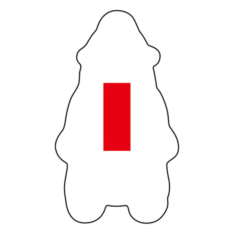 すやすやアニマル保冷剤　名入れ箇所イメージ