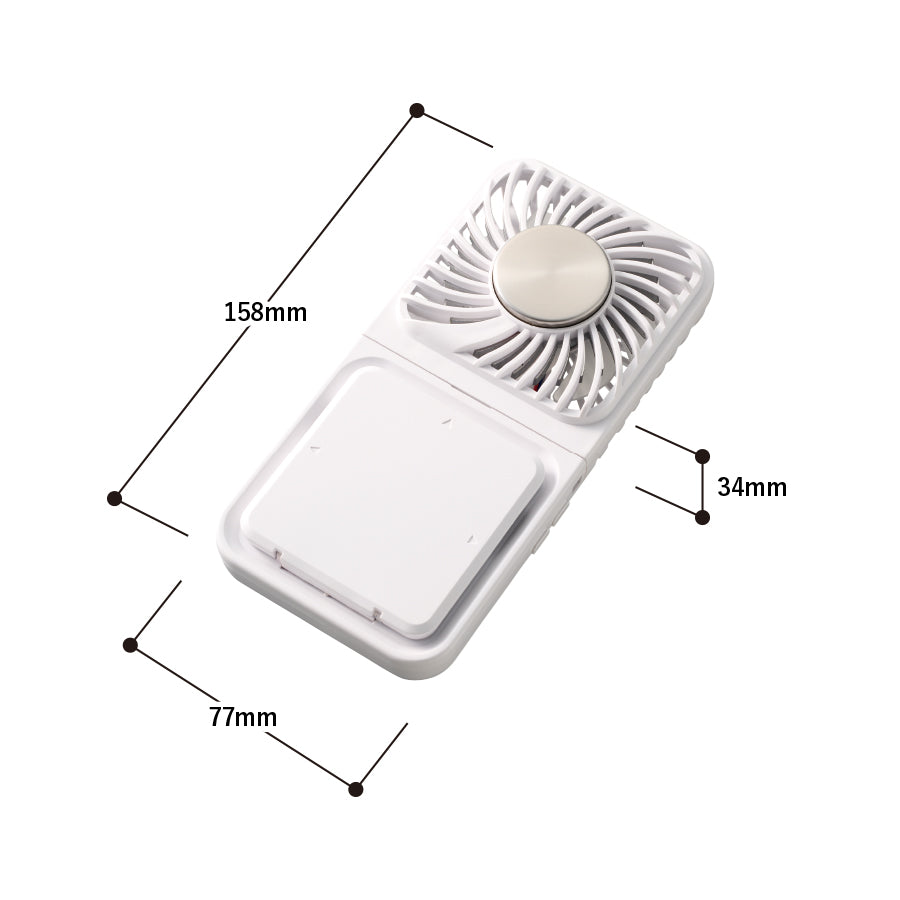 スマホスタンド付冷却プレートUSBファン　サイズ
