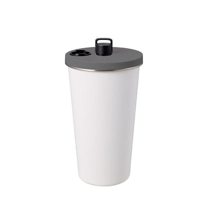 ストロー付ステンレスサーモタンブラー470ml　ホワイト