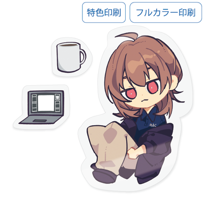 オリジナルステッカー　ダイカット