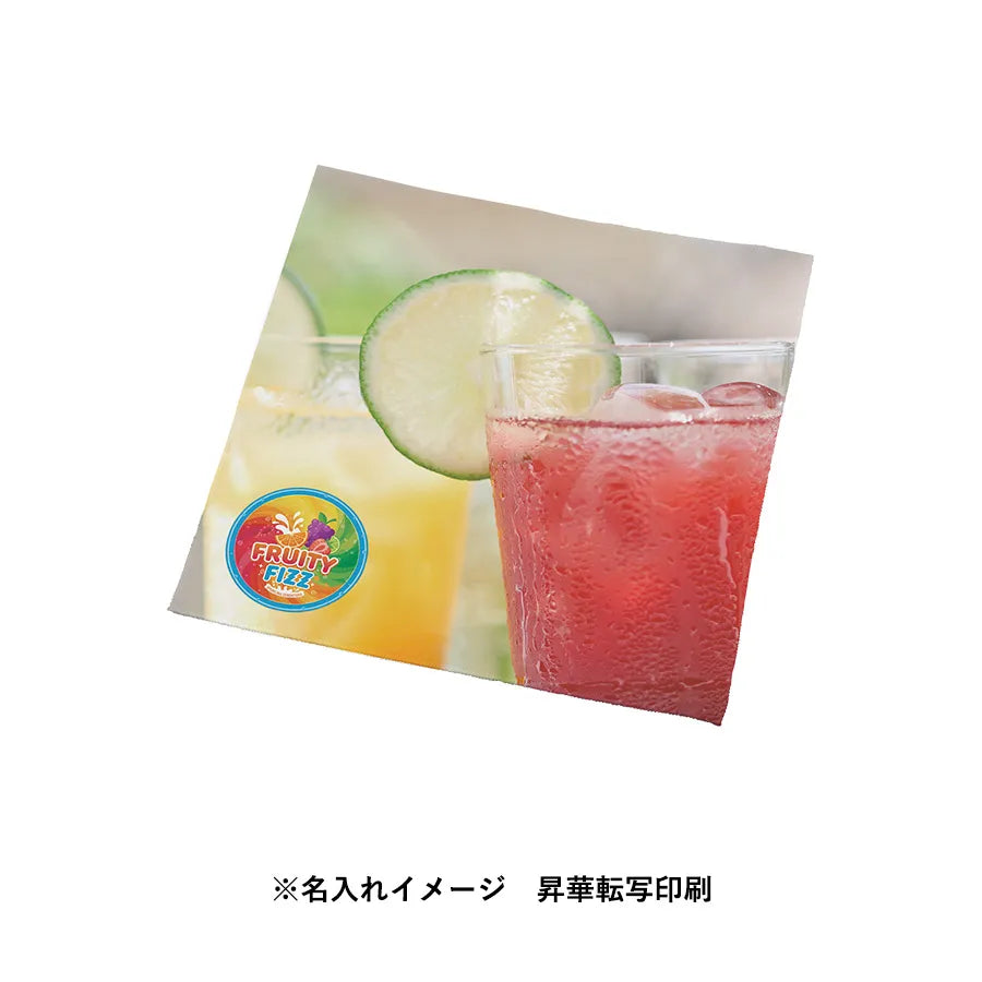 ピタットくっつく保冷保温タオル　名入れイメージ　昇華転写印刷