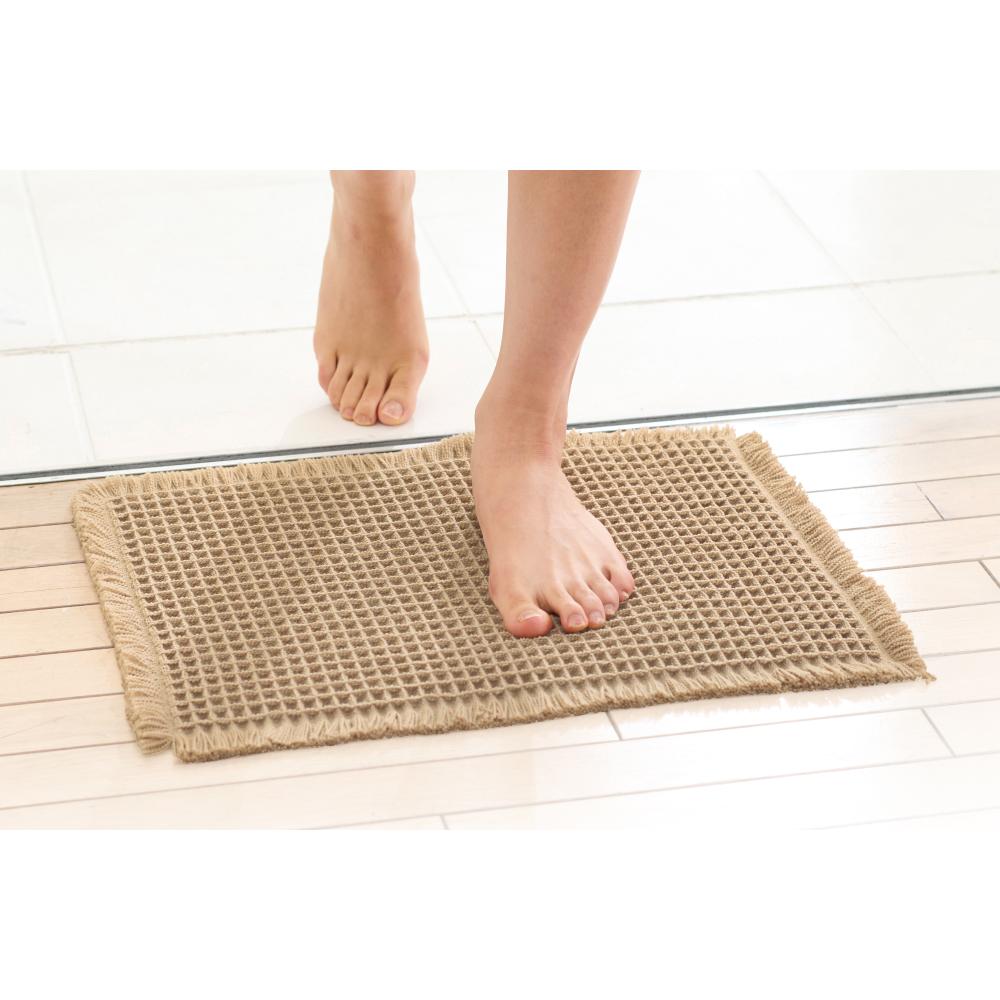 ワッフルバスマット　使用例