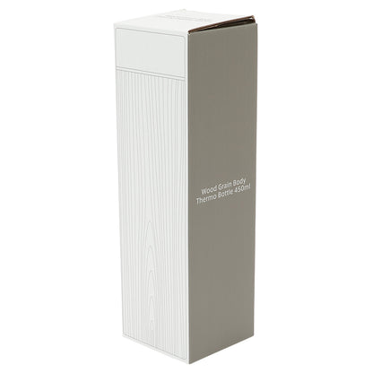 木目調ボディサーモボトル450ml　パッケージ正面