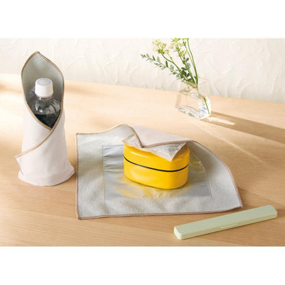 ピタッと巻ける保冷クロス　ペットボトルや弁当に日常使い出来る実用性の高いグッズ